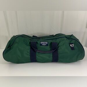 90’s Lands' End Forest Green Duffel Bag